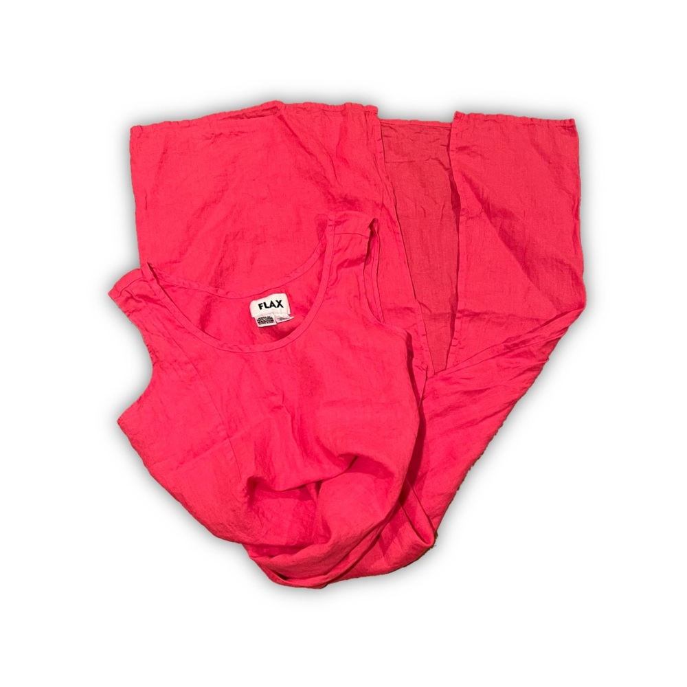 Flax Coral Pink Langanlook Jumper Maxi Dress